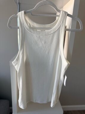 GAP White Ribbed Modern Tank